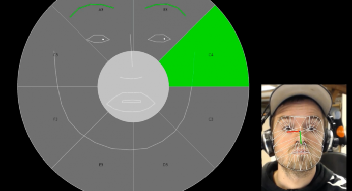 Crean dispositivo para crear música a través de expresiones faciales