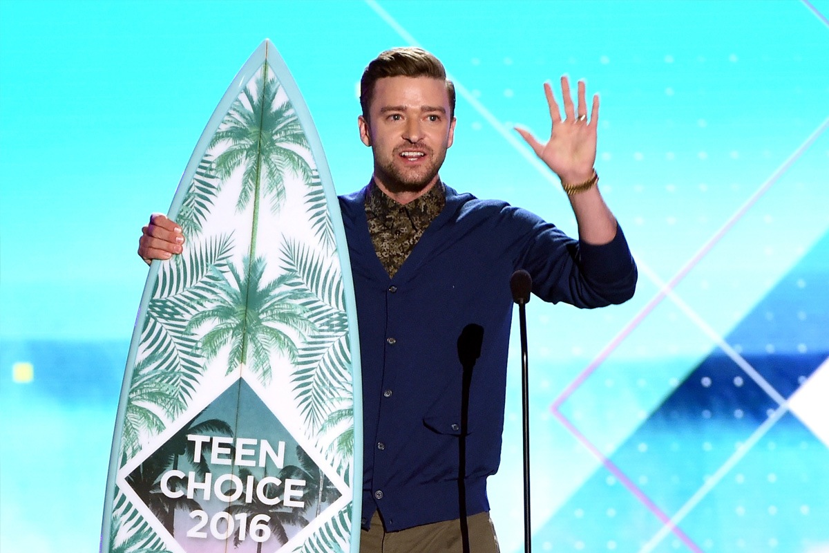 Justin Timberlake recibe el primer Decade Award en los Teen Choice