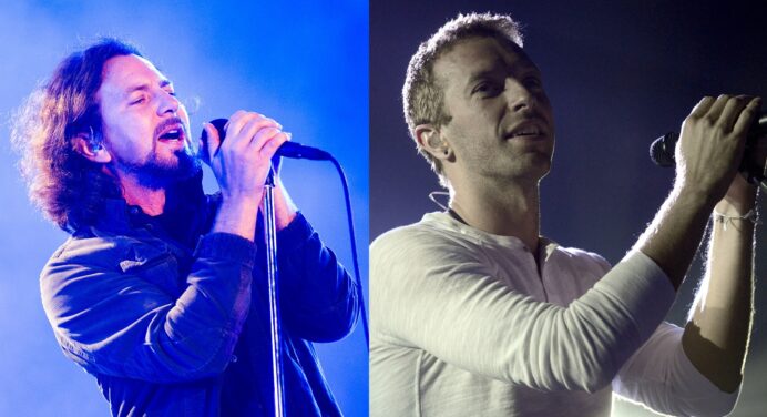 Eddie Vedder y Chris Martin se unen para tocar Pearl Jam, Patti Smith y Crowded House en Global Citizen Festival