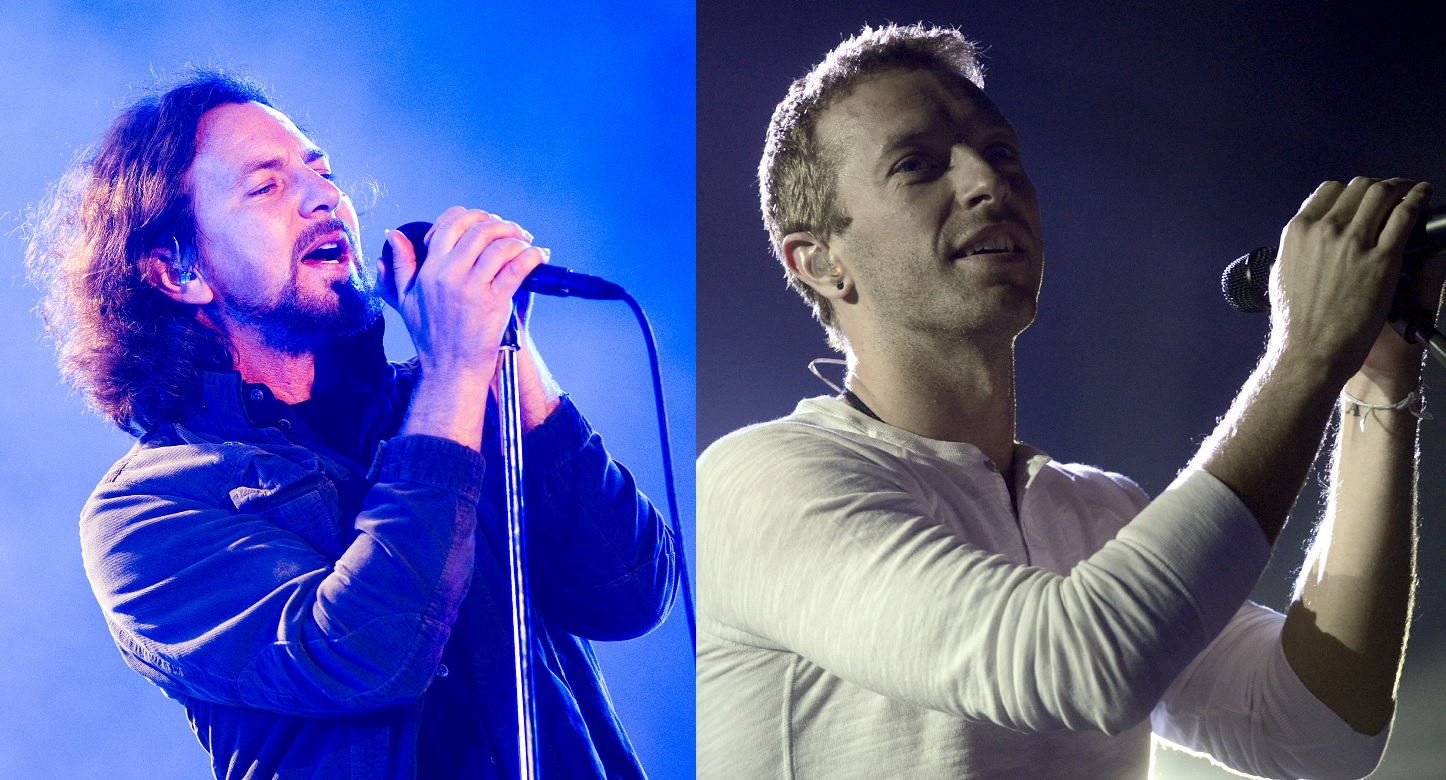 Eddie Vedder y Chris Martin se unen para tocar Pearl Jam, Patti Smith y Crowded House en Global Citizen Festival