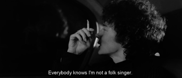 Bob Dylan. "Todo el mundo sabe que no soy un cantante de folk". I'm Not There.