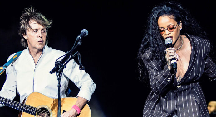 Paul McCartney cantó “Four Five Seconds” junto a Rihanna en el Desert Trip