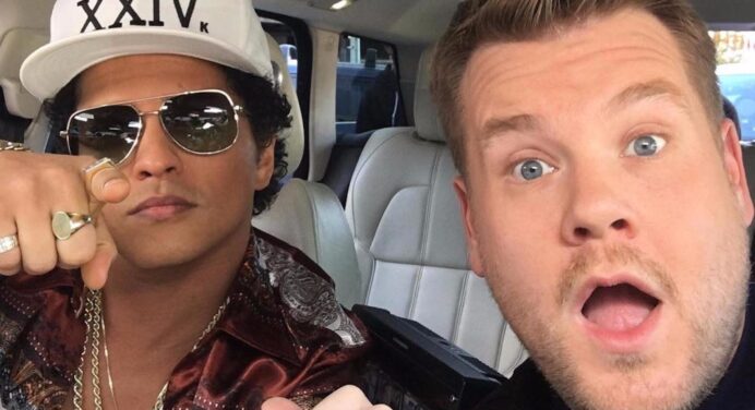 Bruno Mars se presentó en el Carpool Karaoke con James Corden