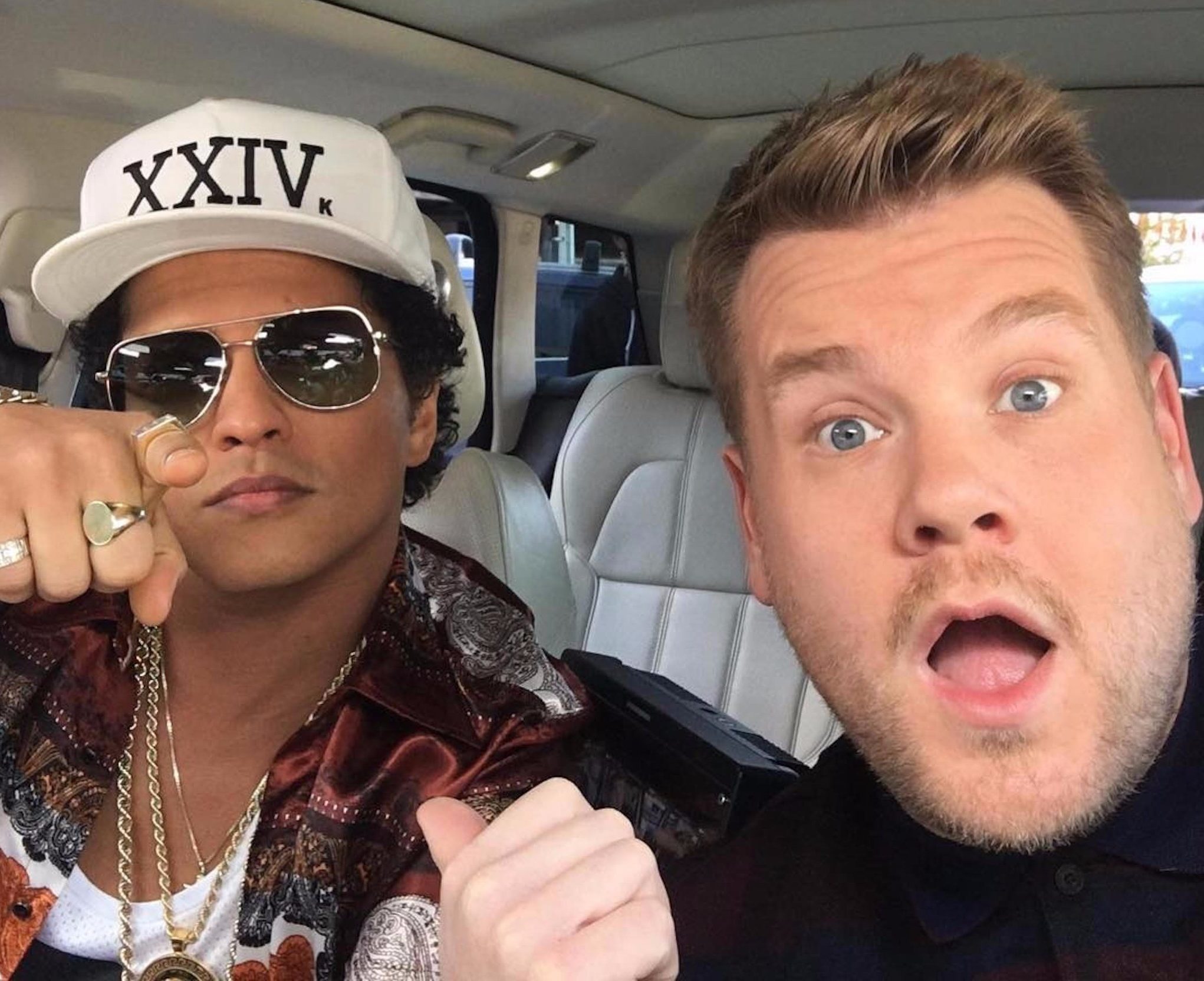 Bruno Mars se presentó en el Carpool Karaoke con James Corden. Cusica Plus