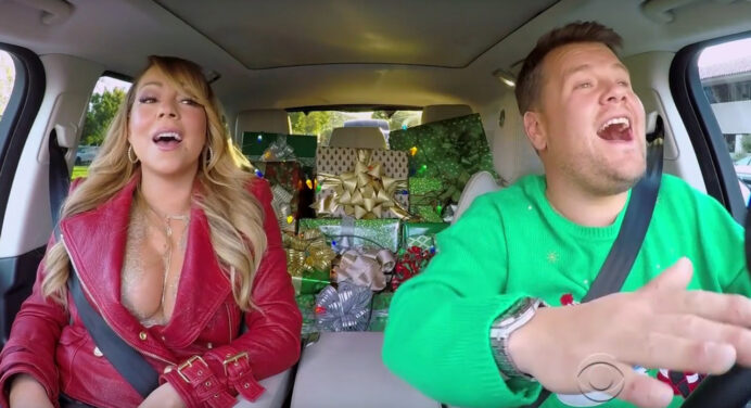 En el Carpool Karaoke también se celebra la navidad y lo hacen con “All I Want For Christmas is You” de Mariah Carey
