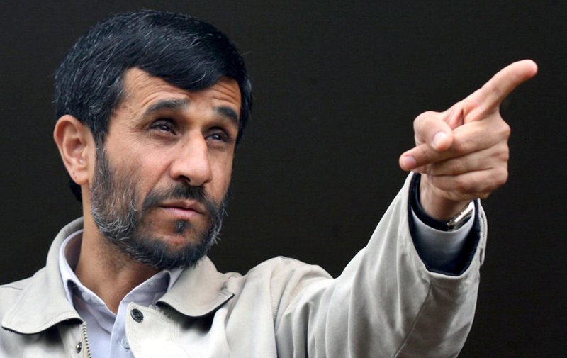 Description=Iranian President, Mahmoud Ahmadinejad points during a public gathering in the city of Abhar about 120 miles (200 kilometers) west of the capital Tehran, Iran, Friday, April 28, 2006. Ahmadinejad vowed Thursday that no one could make Tehran give up its nuclear technology, and he warned that the United States and its European allies will regret their decision if they "violate the rights of the Iranian nation." (AP Photo/Mehr News, Sajjad Safari)