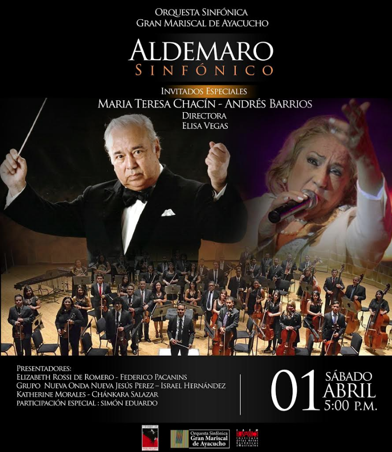 Homenaje de la Orquesta Sinfónica Gran Mariscal de Ayacucho a Aldemaro Romero. Cusica plus