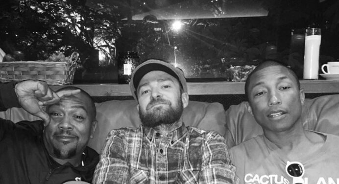 ¿Justin Timberlake, Pharrell y Timbaland hacen música juntos?