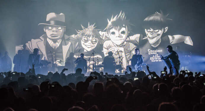 Disfruta la presentación de Gorillaz en el programa de Stephen Colbert