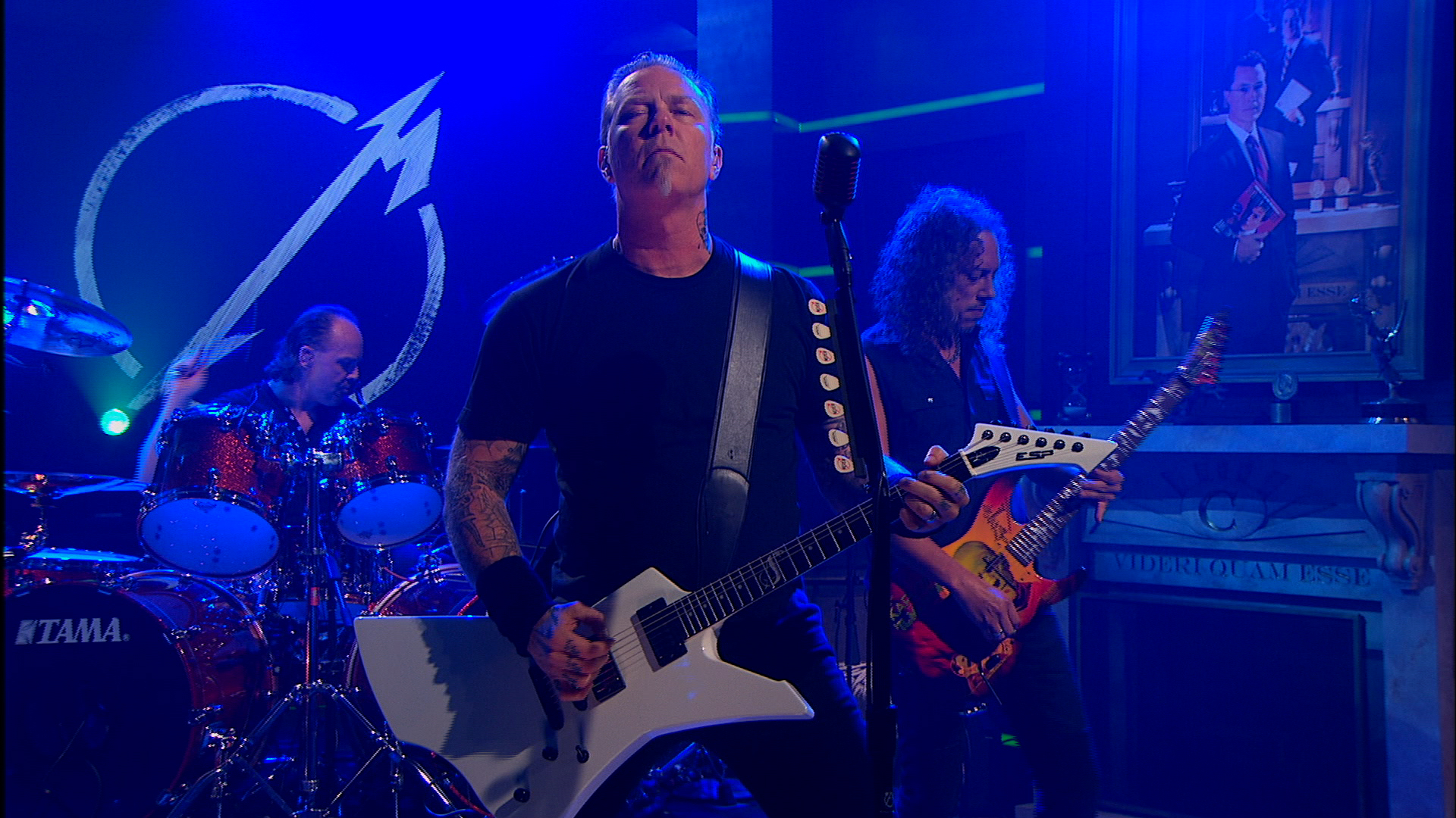 Metallica se presento en el programa de Colbert