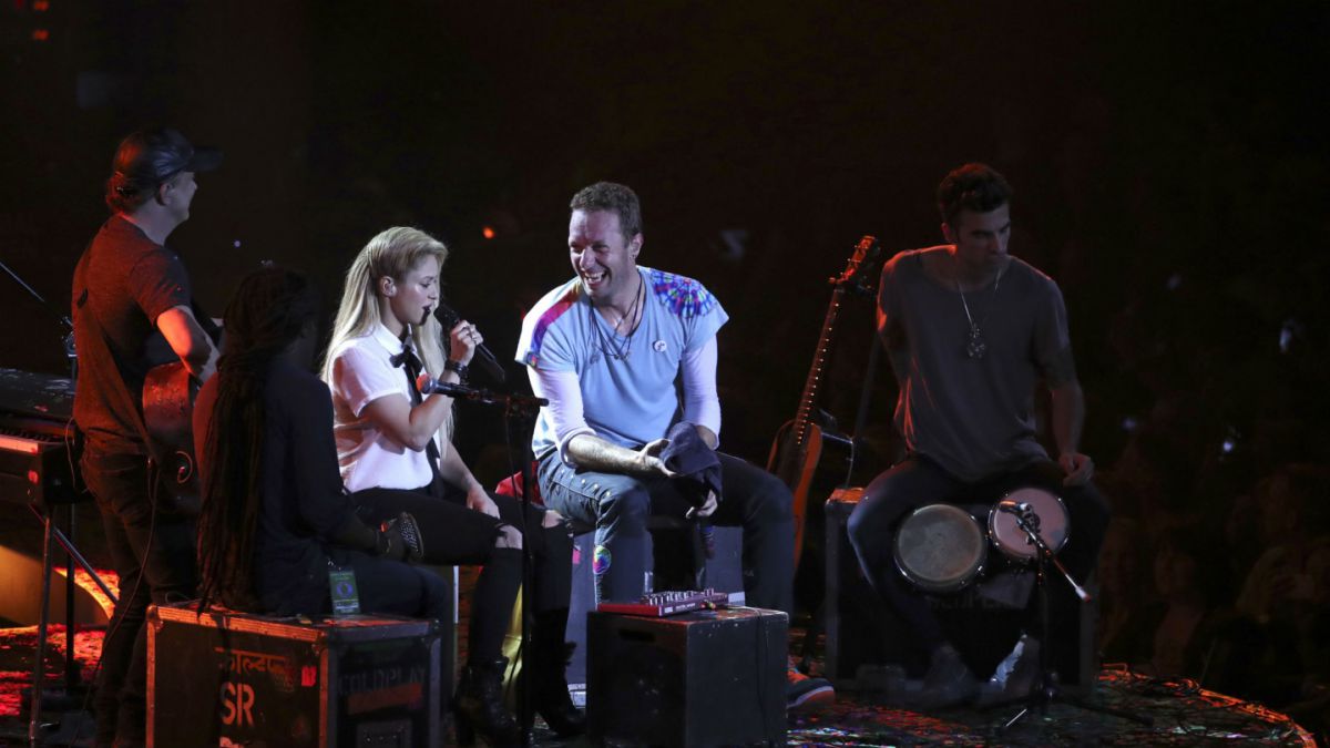 Shakira y Coldplay comparten tarima en el festival Global Citizen. Cusica Plus.