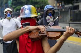 Wuilly Arteaga fue herido en la cara con perdigones. Cusica Plus.