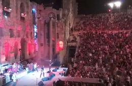 Disfruta las primeras imágenes de Foo Fighters en la Acrópolis de Grecia. Cusica Plus.