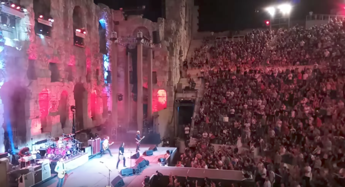 Disfruta las primeras imágenes de los Foo Fighters en la Acrópolis de Grecia