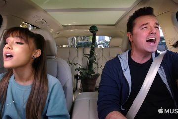 Seth MacFarlane y Ariana Grande se van a ‘Little Shop Of Horrors’ en ‘Carpool Karaoke’. Cusica Plus.