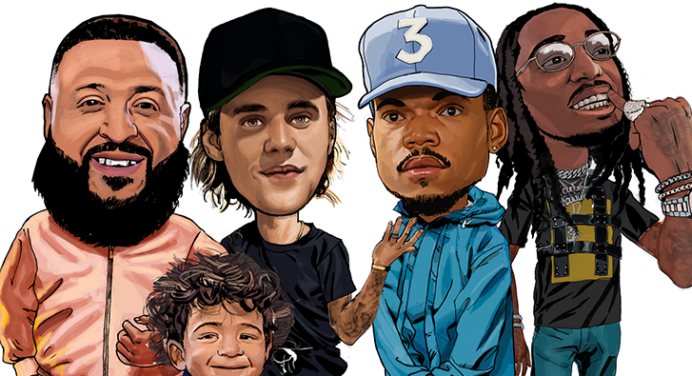 Justin Bieber, Chance The Rapper y Quavo se unieron a Dj Khaled en el nuevo tema “No Brainer”