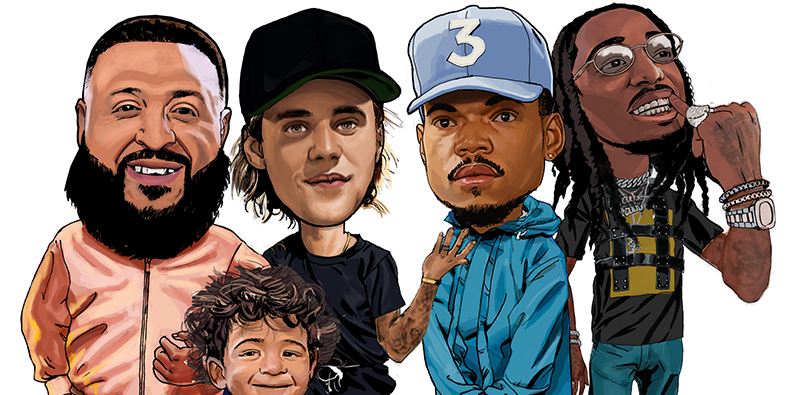 Justin Bieber, Chance The Rapper y Quavo se unieron a Dj Khaled en el nuevo tema “No Brainer”. Cusica Plus.