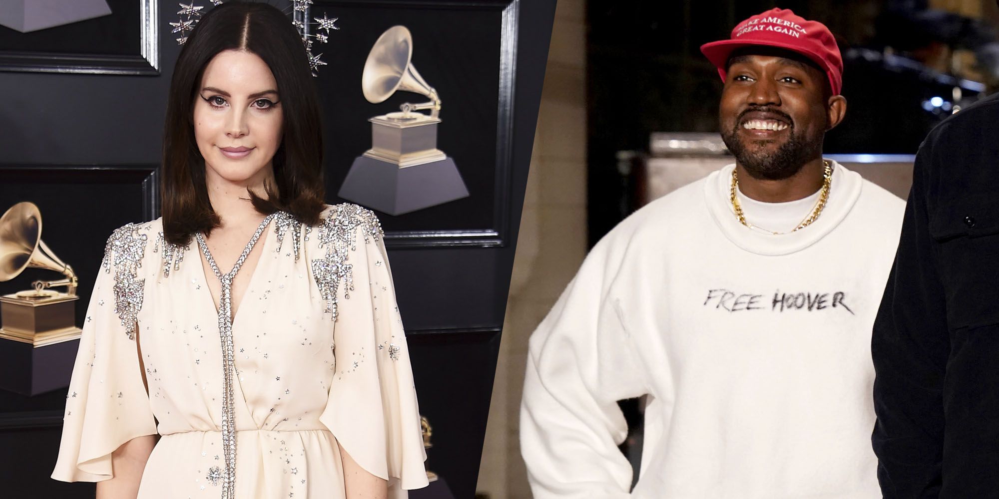 Kanye West fue criticado fuertemente por Lana Del Rey, por apoyar a Donald Trump. Cusica Plus.