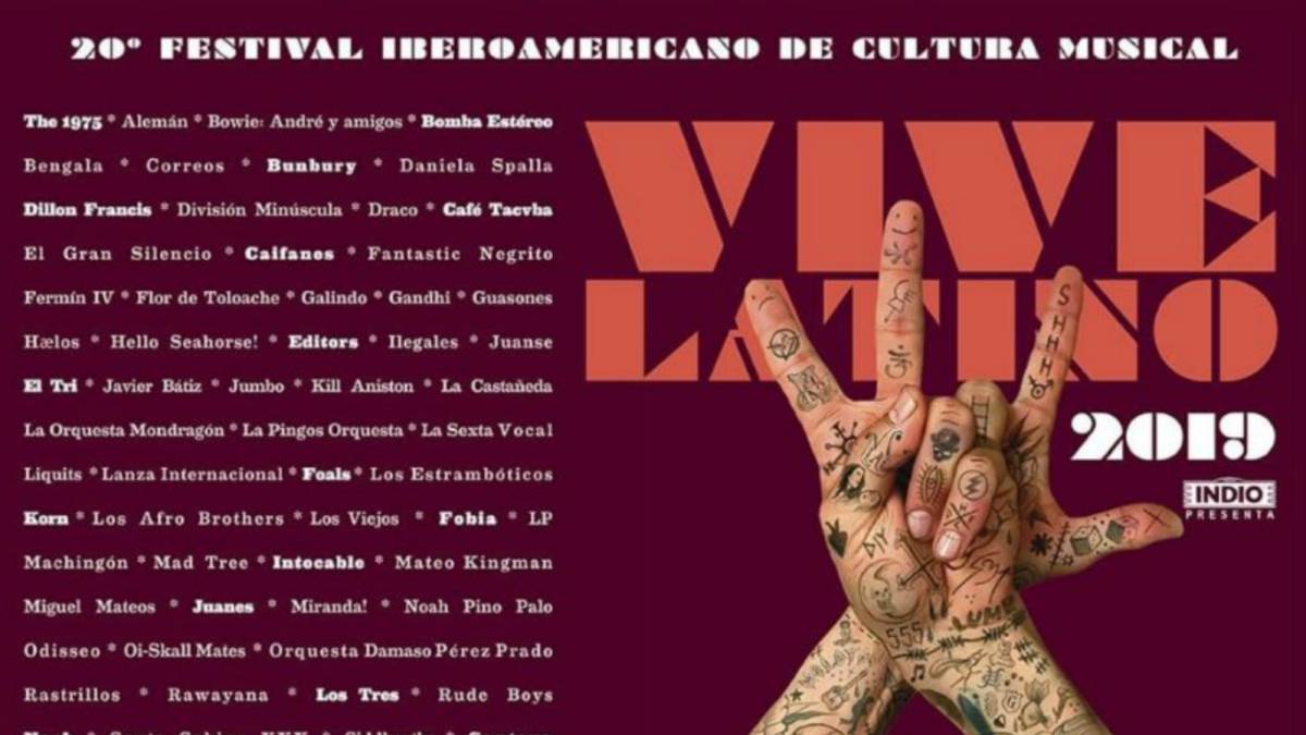 Anunciado el cartel del Vive Latino 2019, con la participación de Rawayana. Cusica Plus.