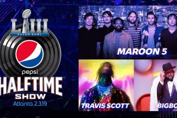 Maroon 5, Travis Scott y Big Boi serán los artistas a presentarse en el medio tiempo del Super Bowl. Cusica Plus.