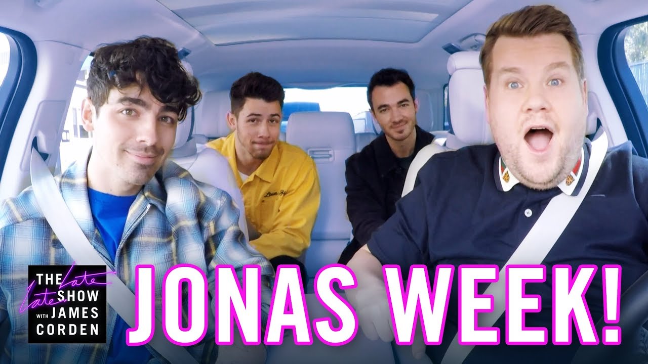 Los Jonas Brothers se presentarán en el Carpool Karaoke de James Corden el lunes. Cusica Plus.