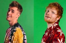 Ed Sheeran y Justin Bieber juegan con la pantalla verde en el video de “I Don’t Care”. Cusica Plus.