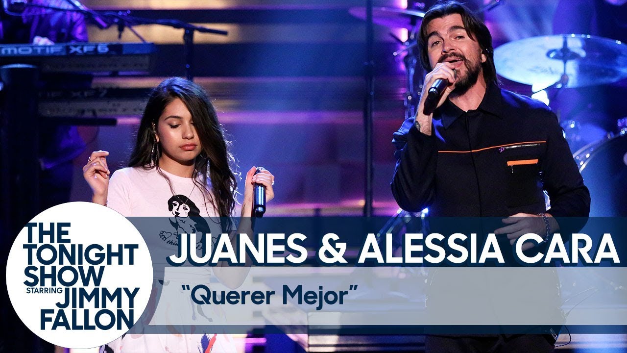 Alessia Cara y Juanes llegaron al show de Jimmy Fallon para cantar ‘Querer Mejor’. Cusica Plus.