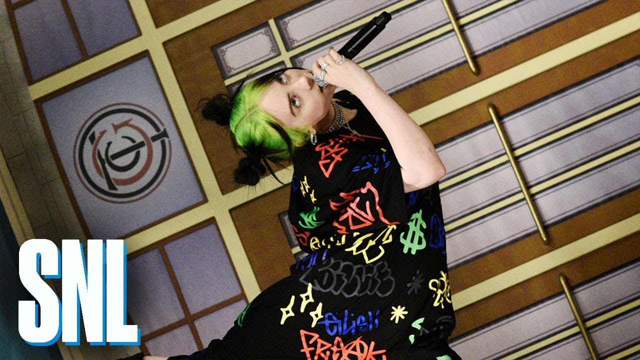 Billie Eilish debutó en el Saturday Night Live con ‘Bad Guy’ y ‘I Love You’. Cusica Plus.