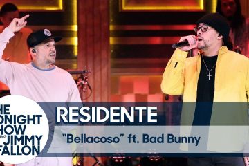 Residente y Bad Bunny cantaron ‘Bellacoso’ en el nuevo de Jimmy Fallon. Cusica Plus.