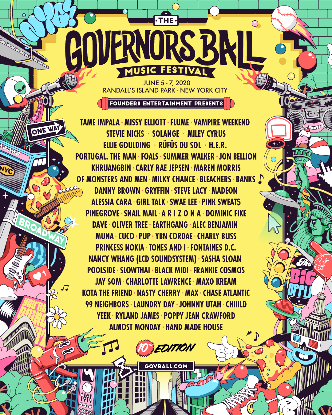 El Governors Ball Music Festival 2020 anunció su ‘line-up’ - Cúsica Plus