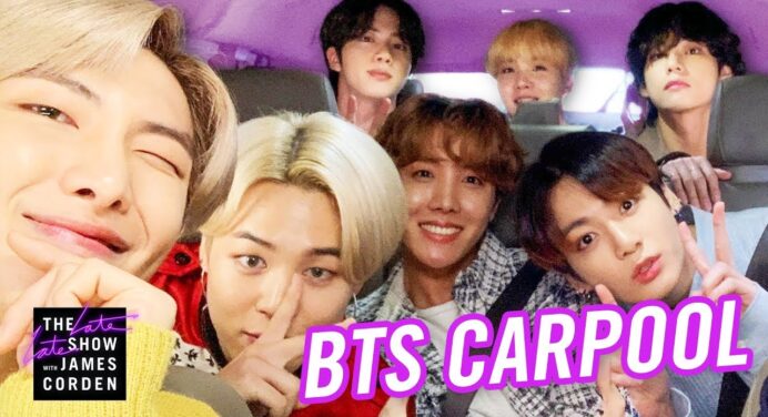 BTS se presentó por primera vez en el Carpool Karaoke de James Corden