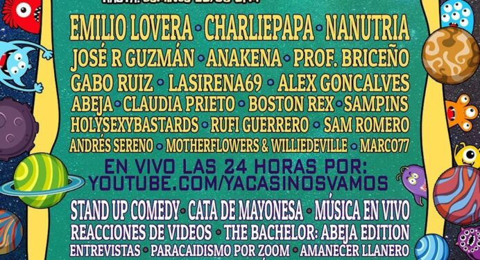 La música y la comedia estarán presentes en el ‘YacasiPalooza 2020’