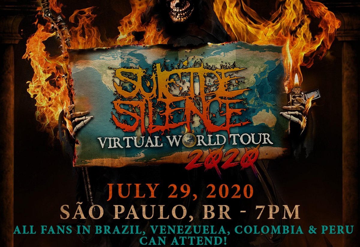 Suicide Silence anuncia tour online por Brasil, Venezuela, Colombia y Perú