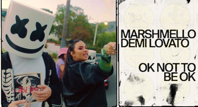 Marshmello y Demi Lovato combaten el suicidio en su nuevo tema ‘Ok Not Be Ok’