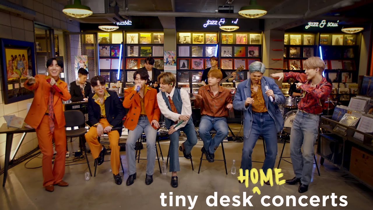 BTS presentó su Tiny Desk desde casa. Cusica Plus.