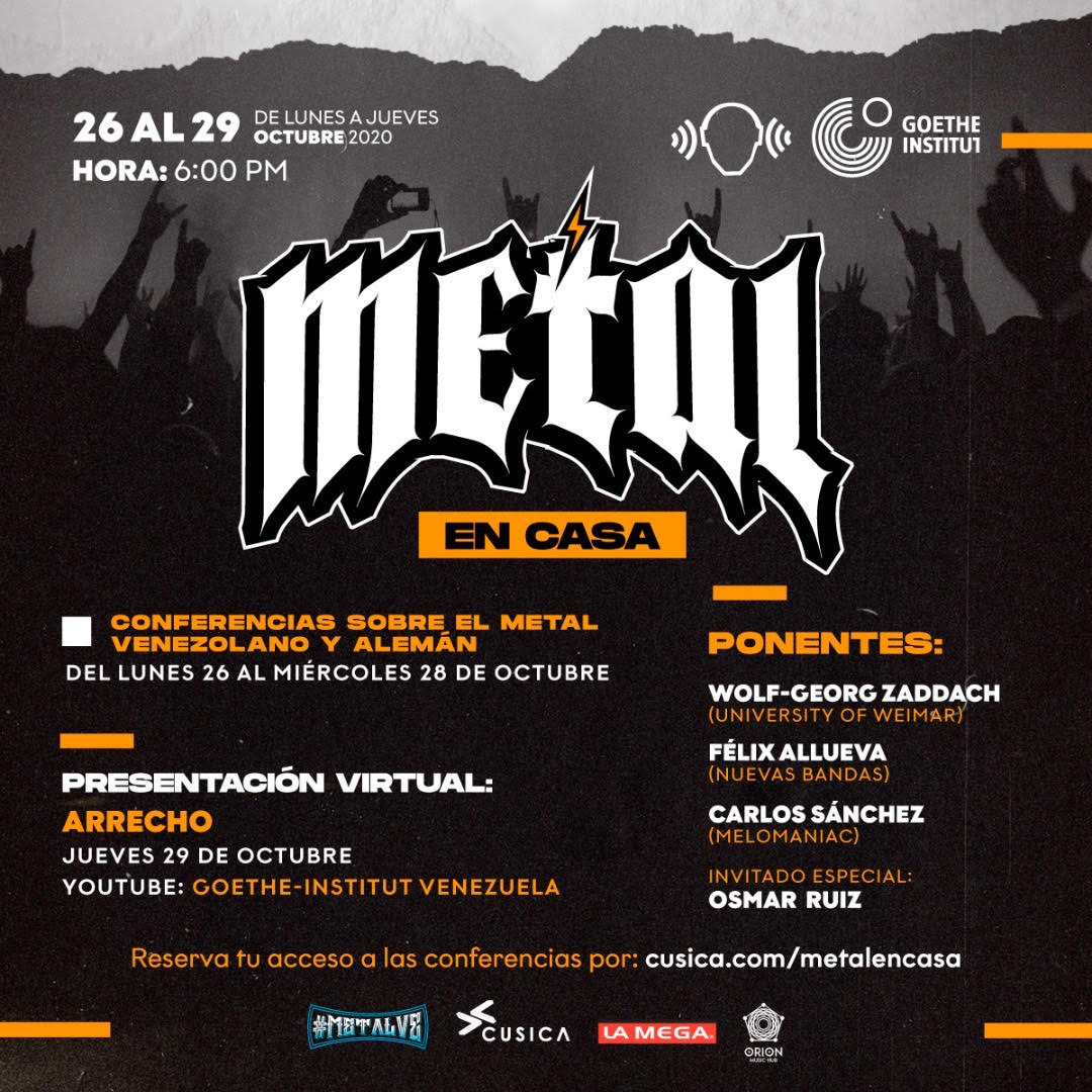 Goethe-Institut y Fundación Nuevas Bandas presentan: ‘Metal en Casa’