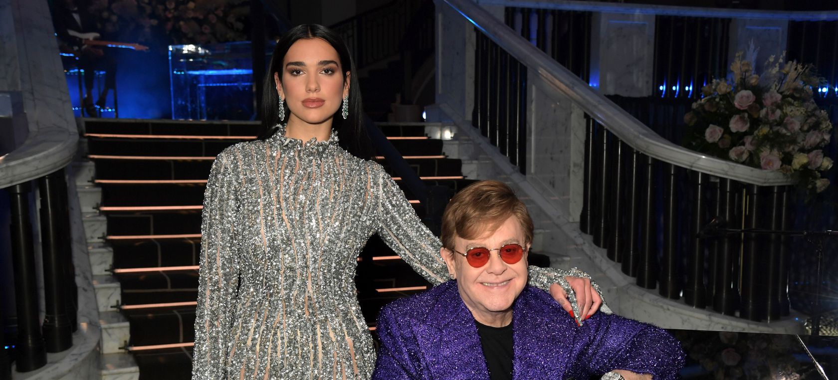 Elton John y Dua Lipa cantaron juntos en los Oscar’s Watch Party