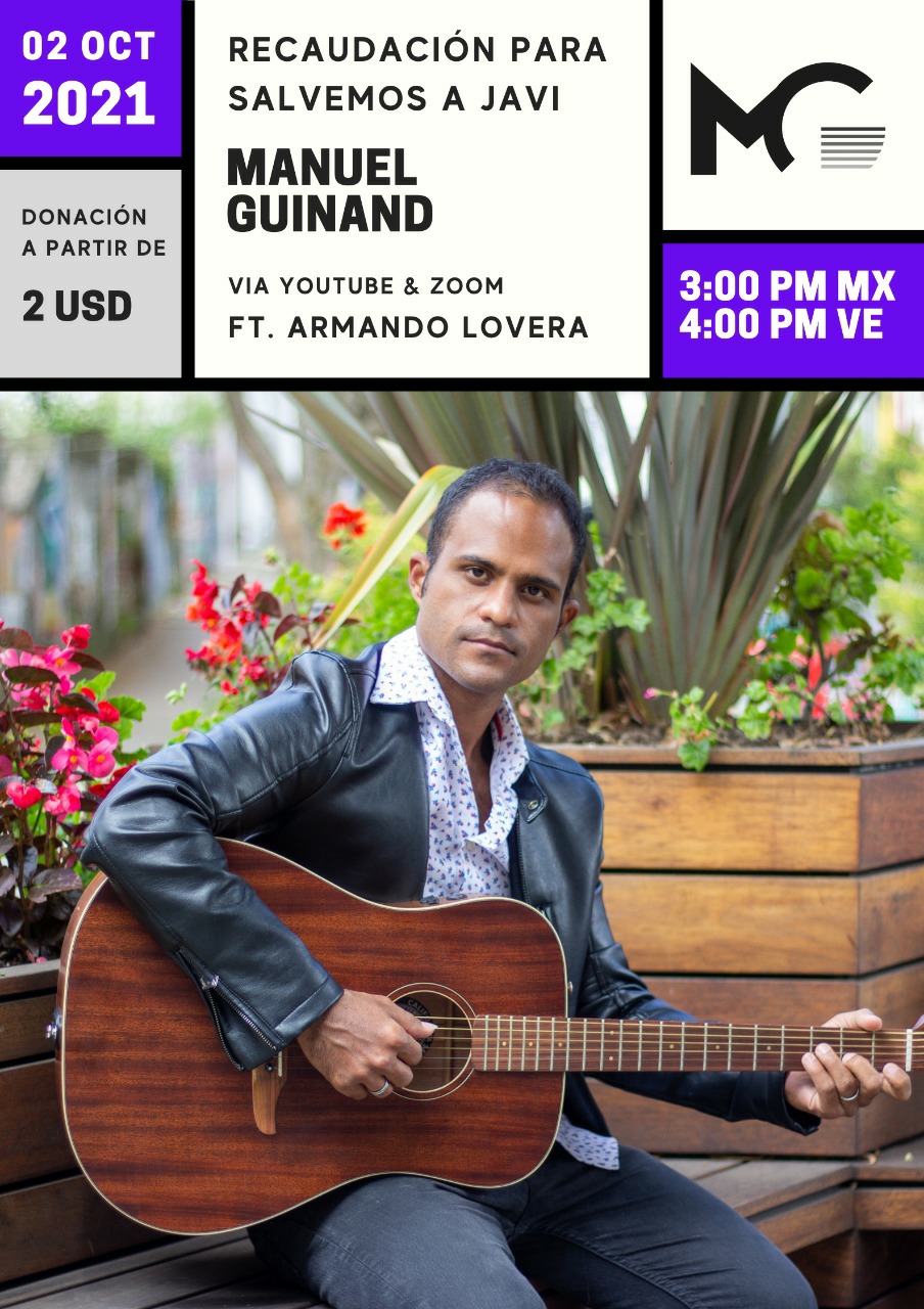 Manuel Aumaitre Guinand ofrece concierto virtual para ayudar a Javier Racines