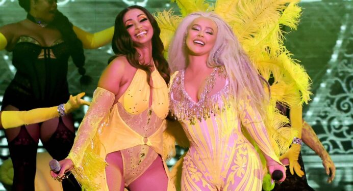 Mira a Christina Aguilera y Mya interpretar ‘Lady Marmalade’ en el LA Pride