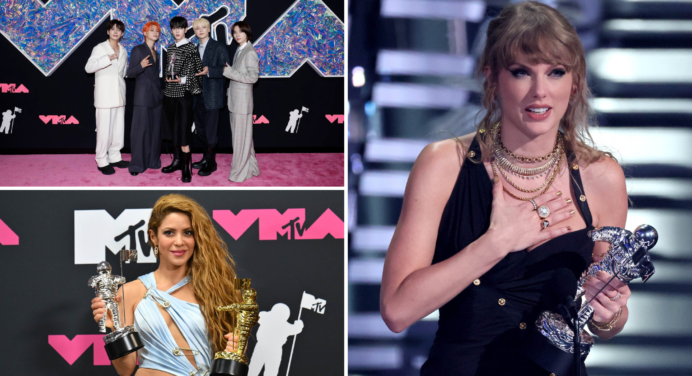 Shakira, Taylor Swift, TXT y más brillaron en los MTV VMAs 2023