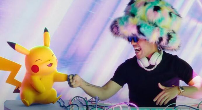 Jax Jones celebra con Pikachu en ‘Never Be Lonely’